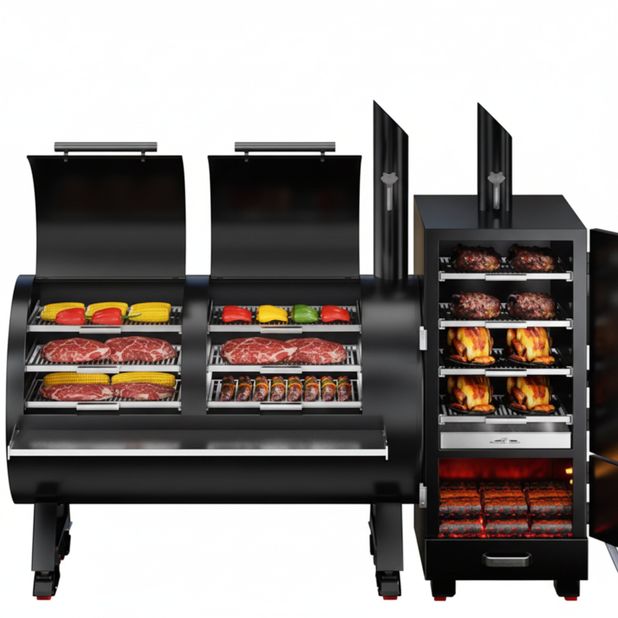 IronCrest SmokeCommand DualChamber Pro Pellet Grill